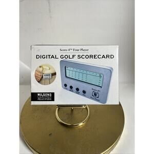 Score 4 Player Digital Golf ScoreCard Perfect Solutions Belt Bag Clip On